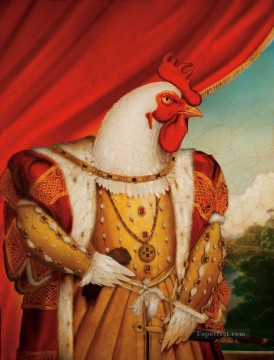 roi de poulet Peinture à l'huile